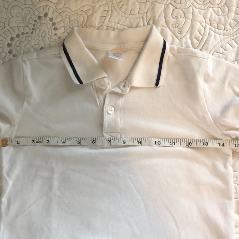 Gymboree White Short Sleeve School Uniform Collared Shirt Size 6
